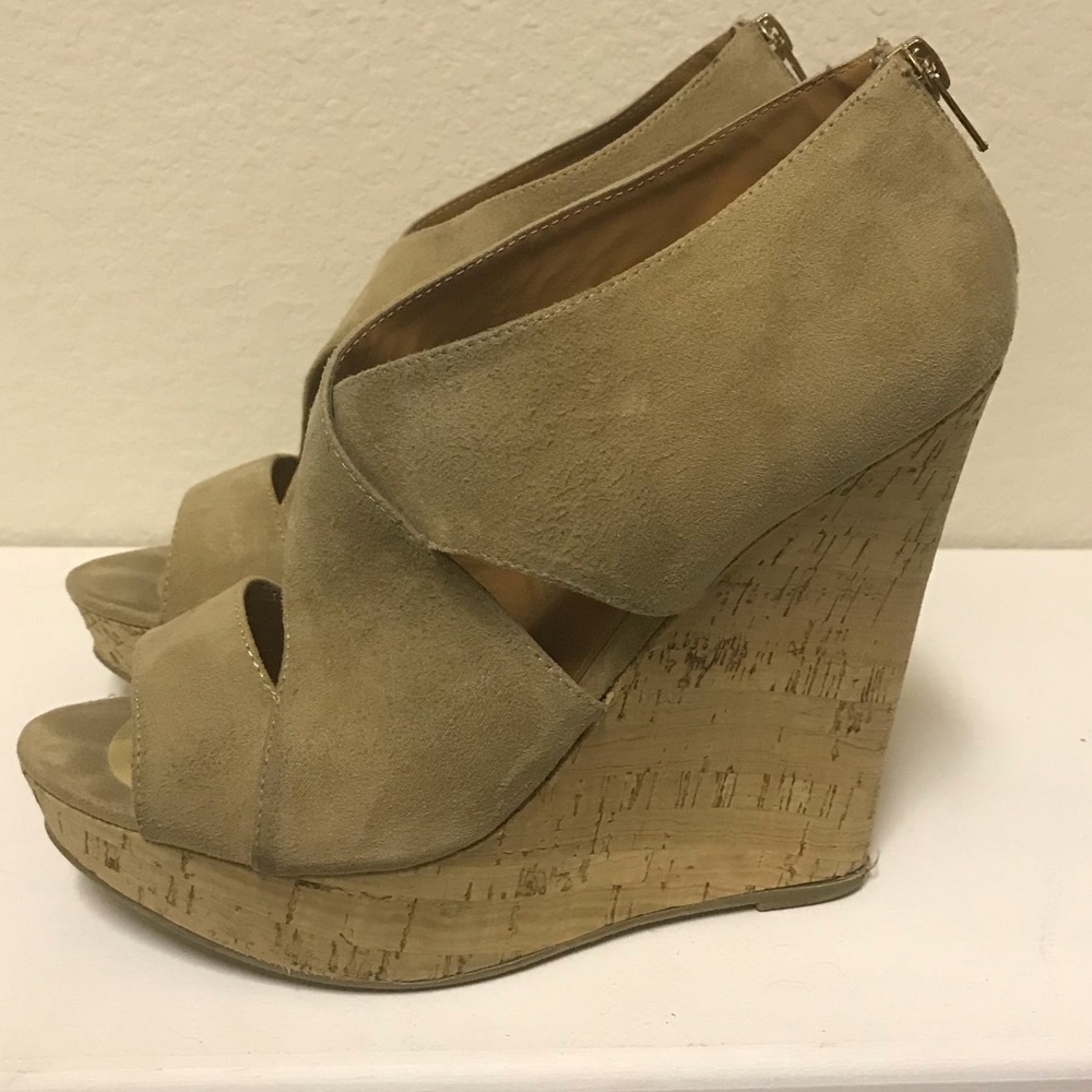 EUC Altar’d State Platform Cork Wedges Sz 8M
